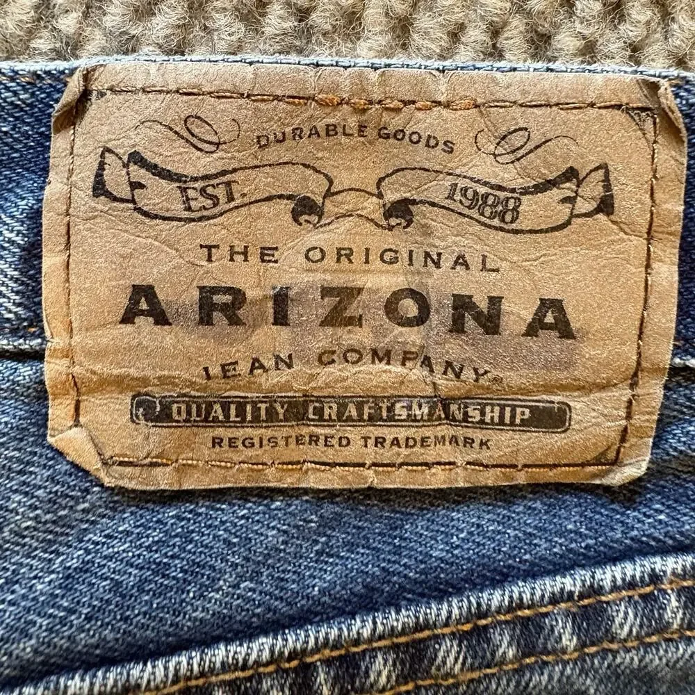 Arizona Jean Company Men’s Jeans 34x30 Blue 100% Cotton Straight Leg Denim